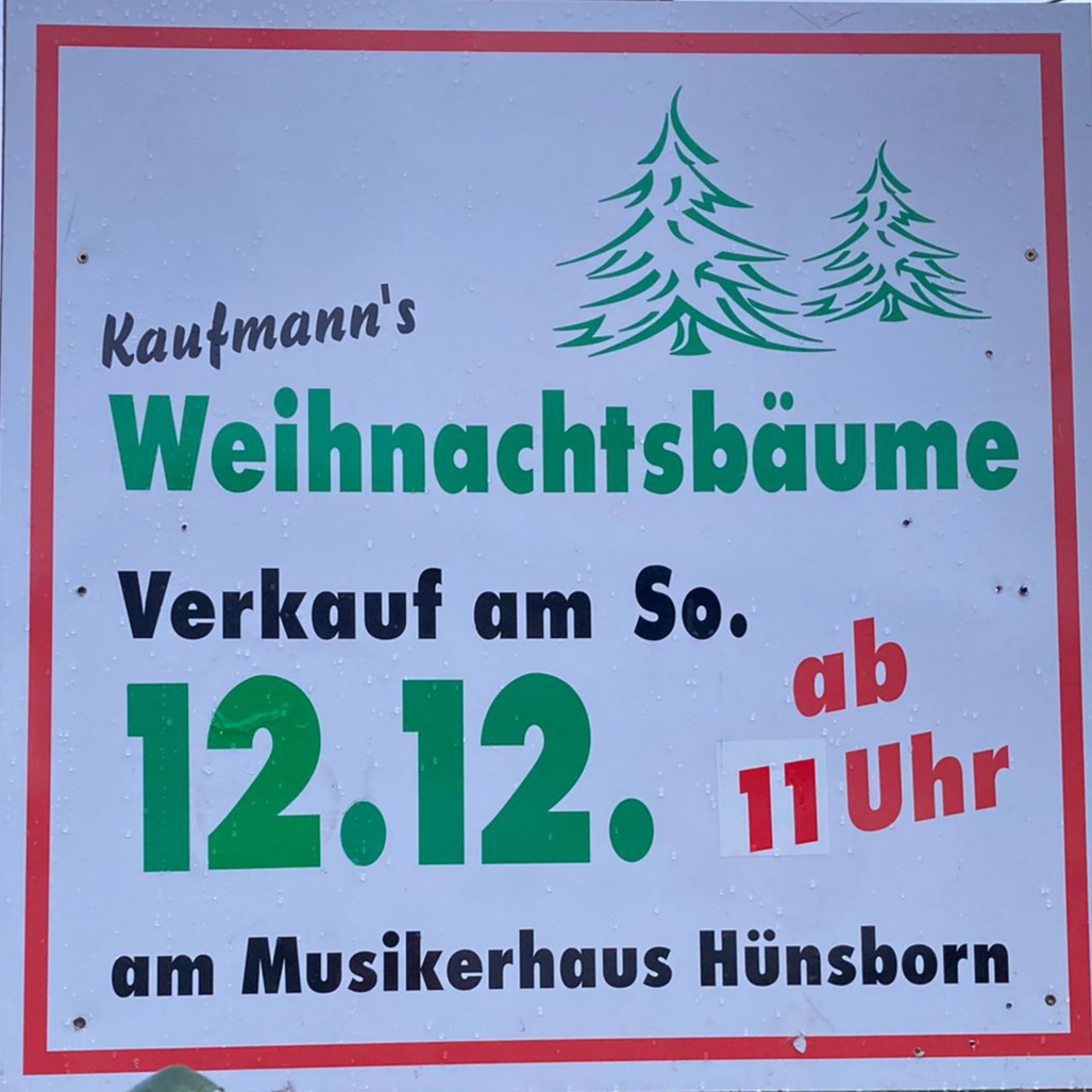 Weihnachtsbaumverkauf